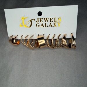 Galaxy By Harvic Gold Earring Set